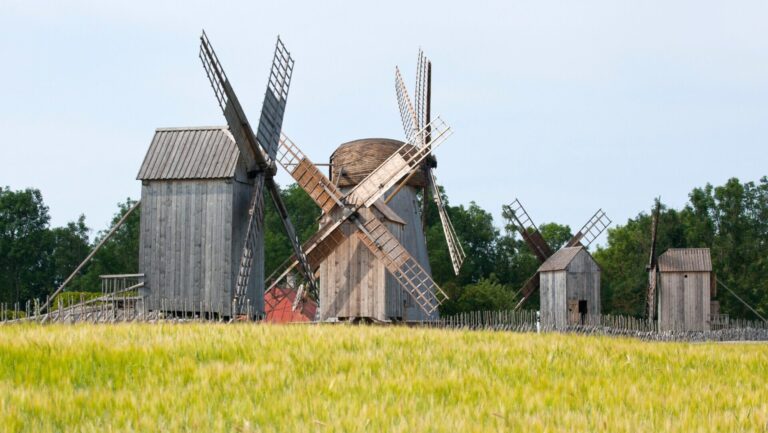 Visit Saaremaa - Angla Külastuskeskuses asuvad tuulikud - foto