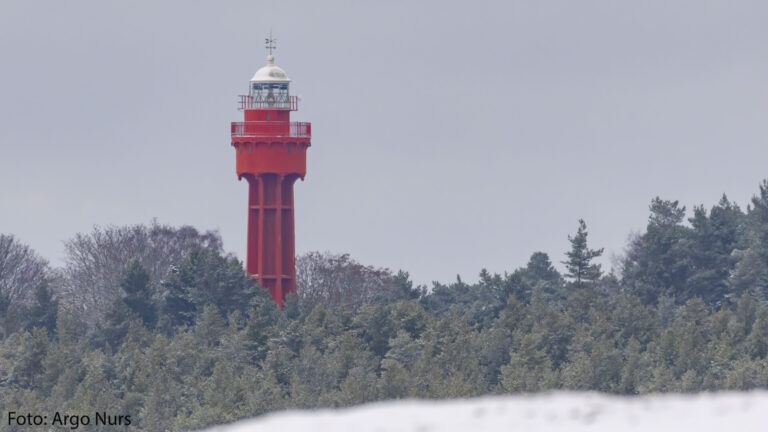 Visit Saaremaa - Ristna Lighthouse on Hiiumaa in winter - architectural photograph